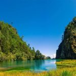 Laguna de Magdalena en Huehuetenango, Guatemala